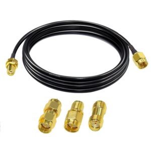 Prolunga Antenna SMA Maschio Femmina 3mt RG174 Con 3 Adattatori